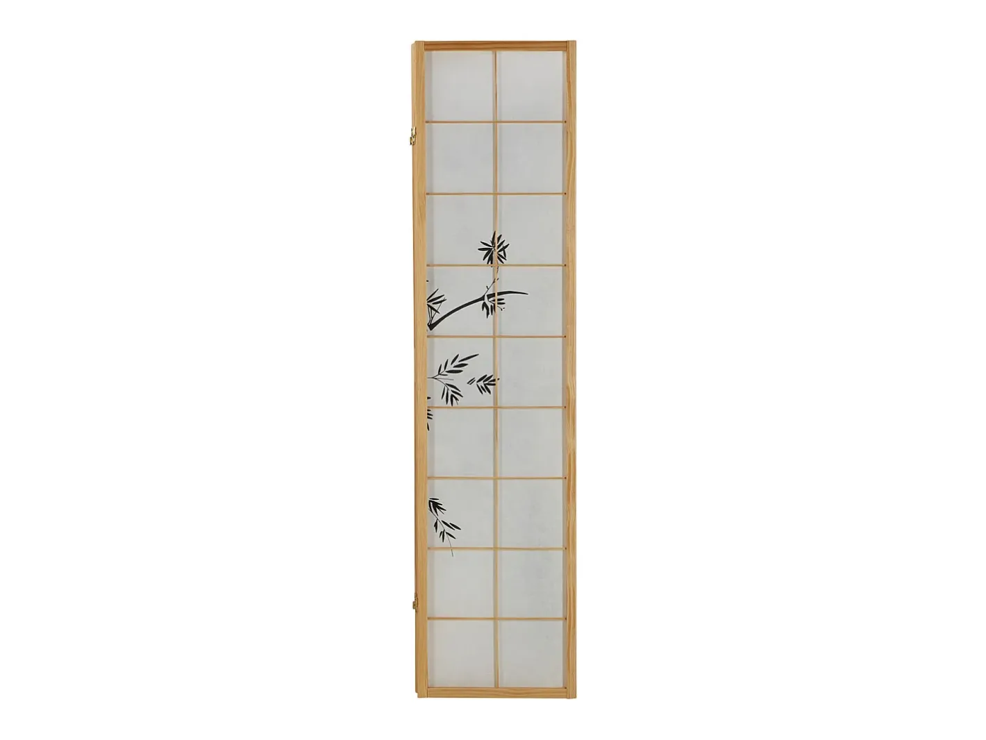 Biombo-Biombo 176x2x179 cm natural Shoji Negro / Marru00f3n
