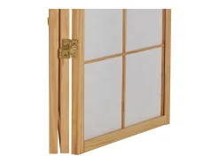 Biombo-Biombo 176x2x179 cm natural Shoji Negro / Marru00f3n