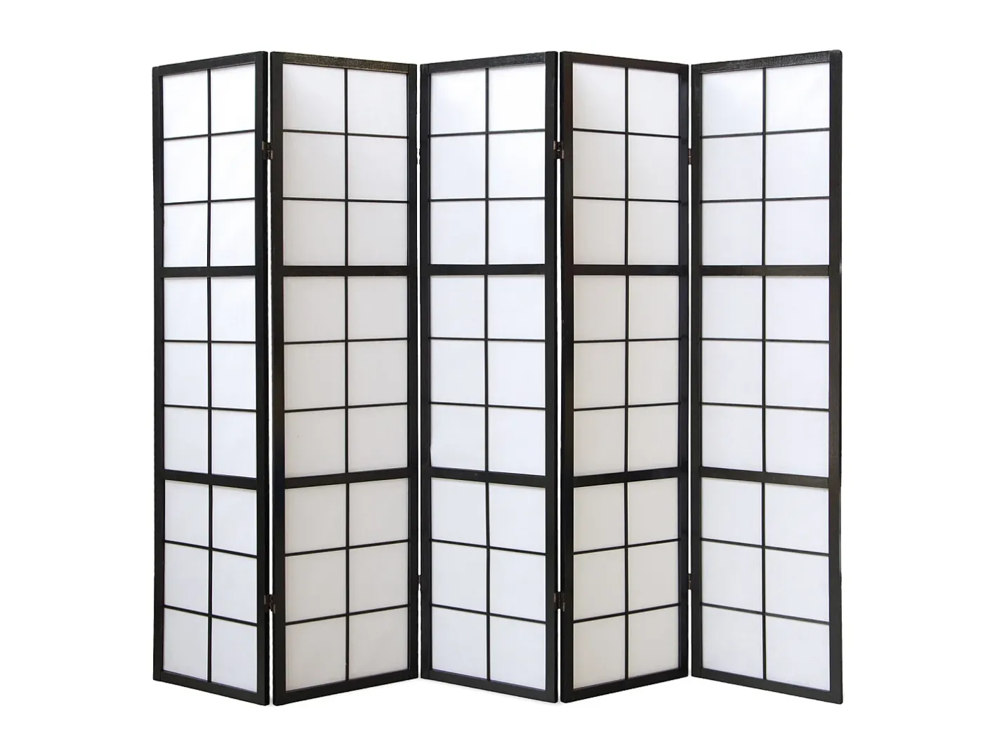 New Biombo 175x220x2.2 cm negro Shoji Negro / Blanco