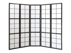 New Biombo 175x220x2.2 cm negro Shoji Negro / Blanco