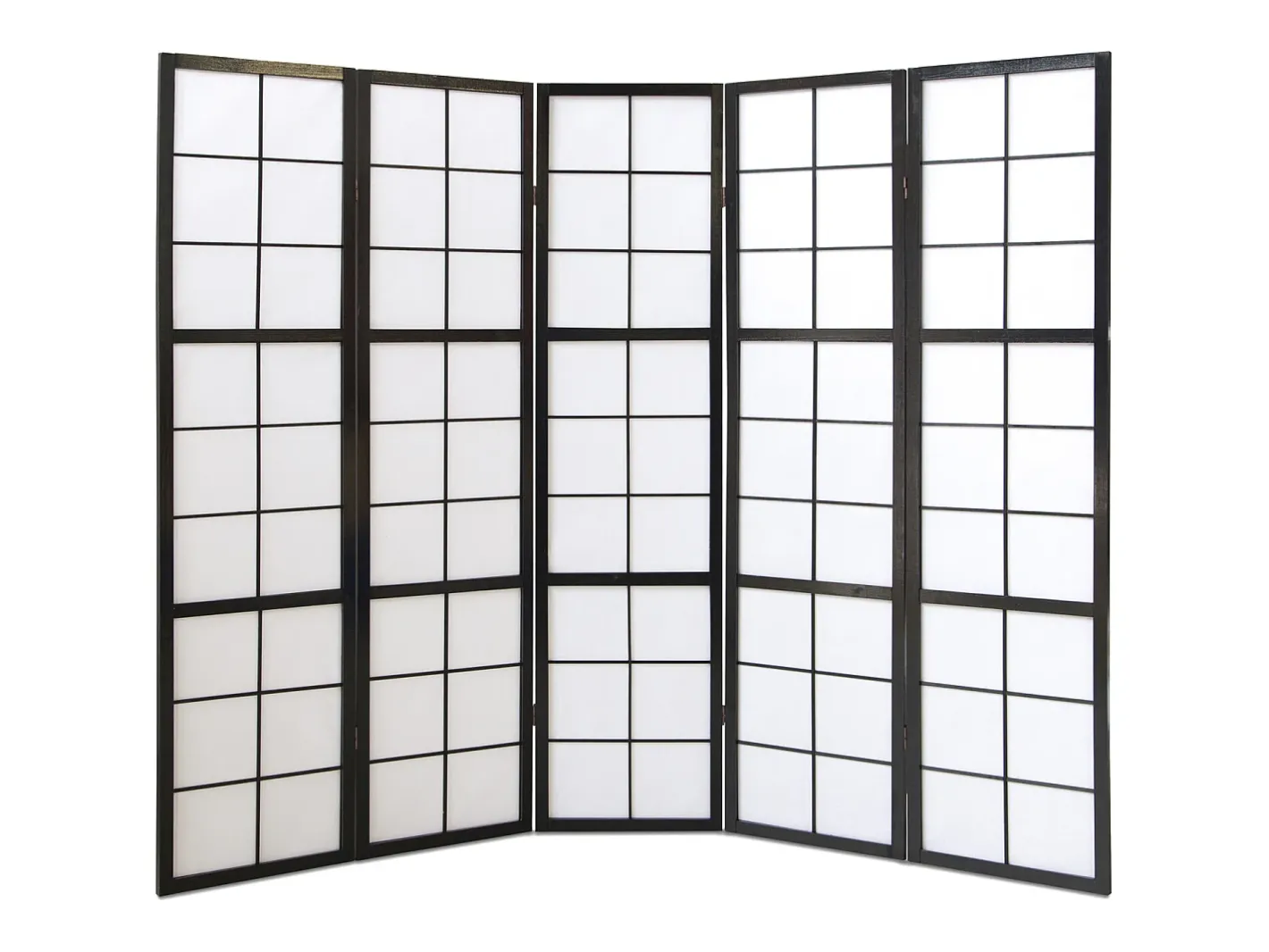 New Biombo 175x220x2.2 cm negro Shoji Negro / Blanco