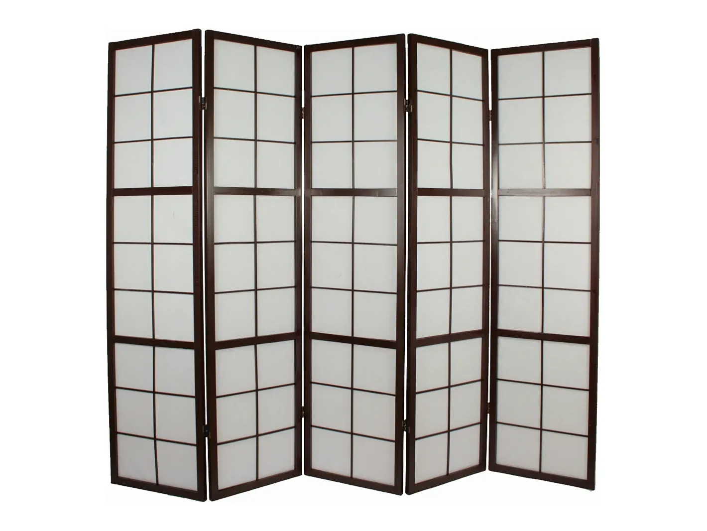 New Biombo 175x220x2.2 cm negro Shoji Negro / Blanco