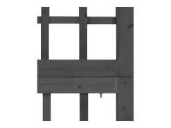 Biombo-Biombo/Enrejado de 4 paneles madera de abeto 161x180 cm ES479531 Negro