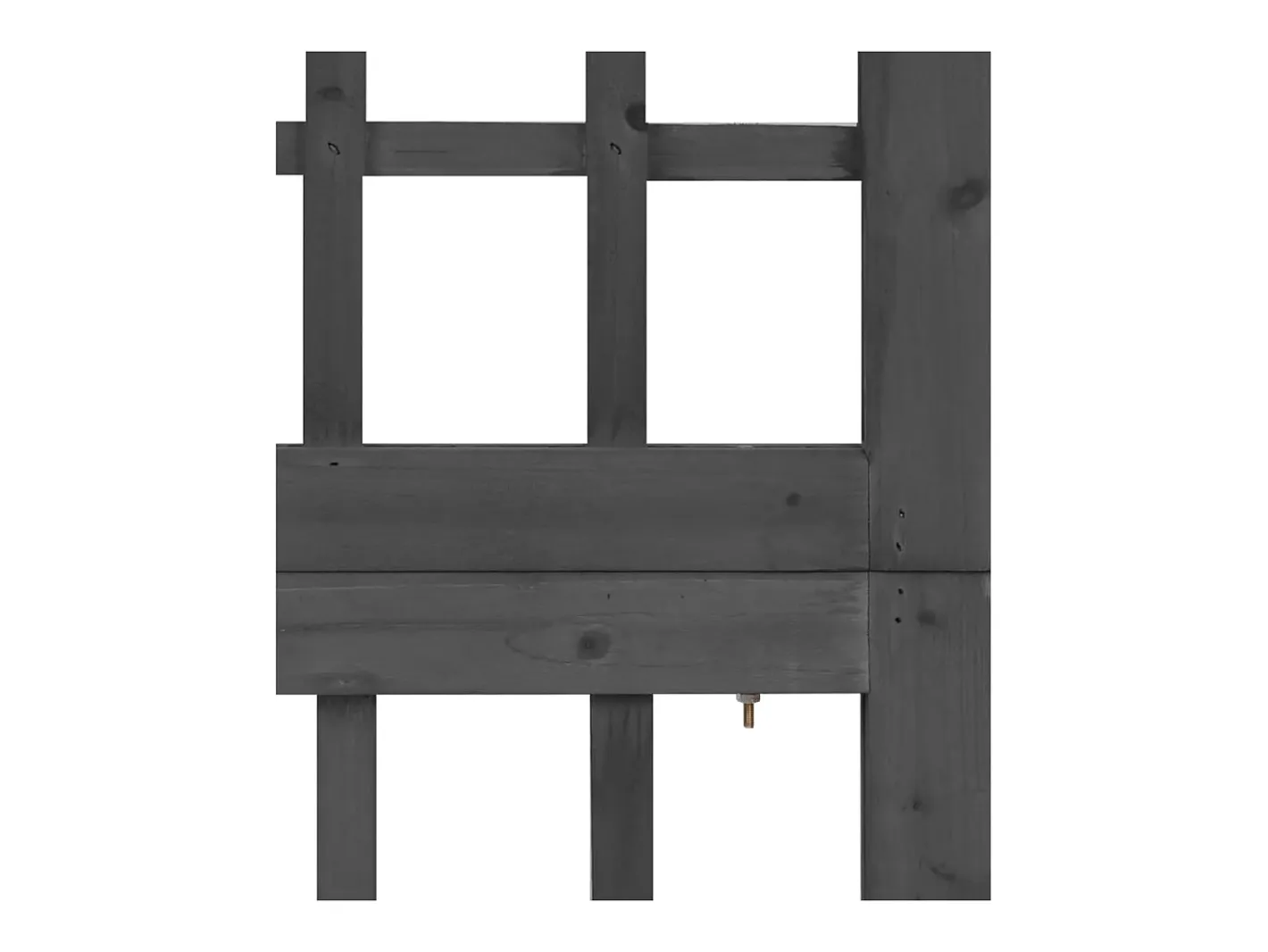 Biombo-Biombo/Enrejado de 4 paneles madera de abeto 161x180 cm ES479531 Negro