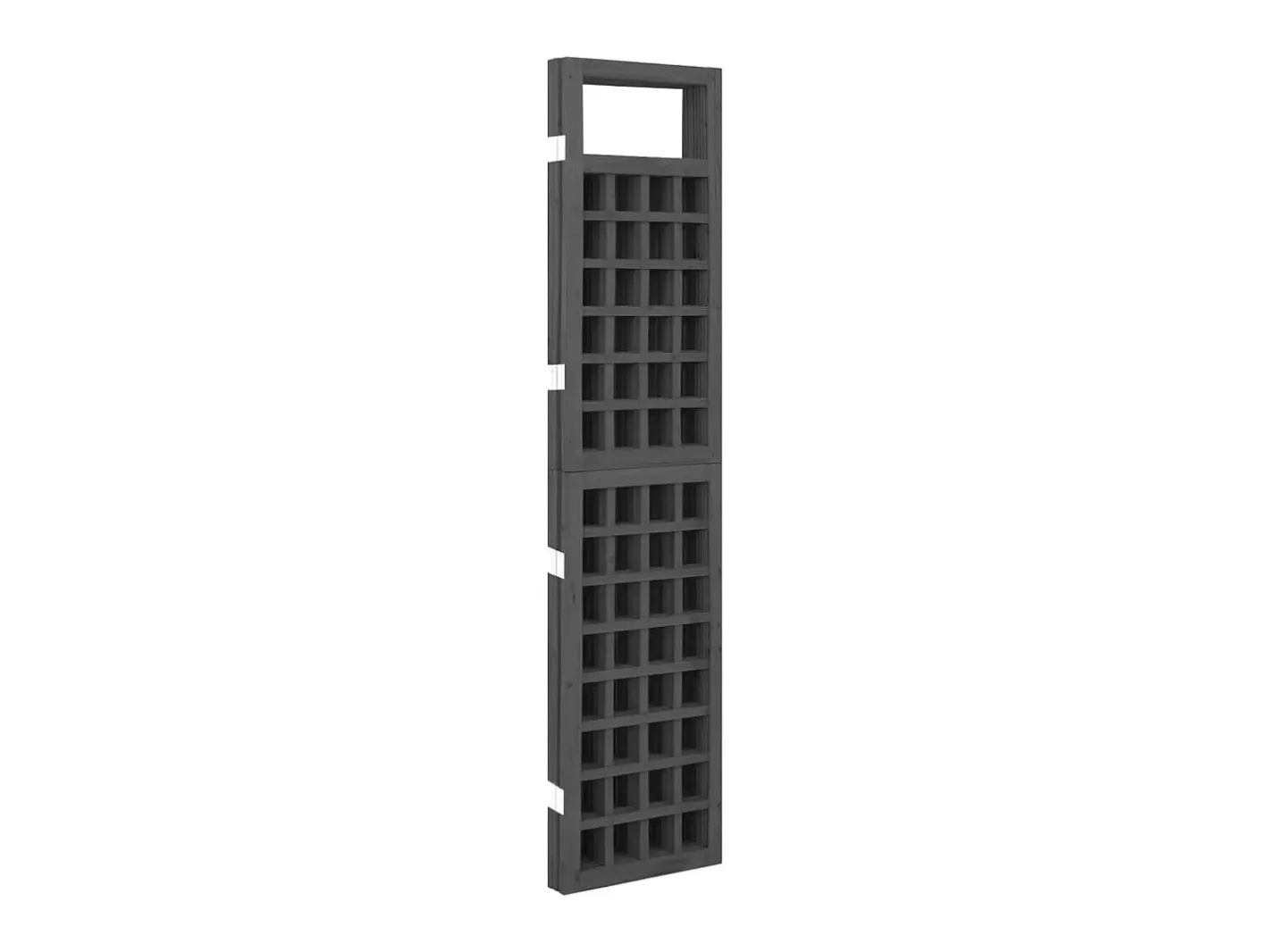Biombo-Biombo/Enrejado de 4 paneles madera de abeto 161x180 cm ES479531 Negro