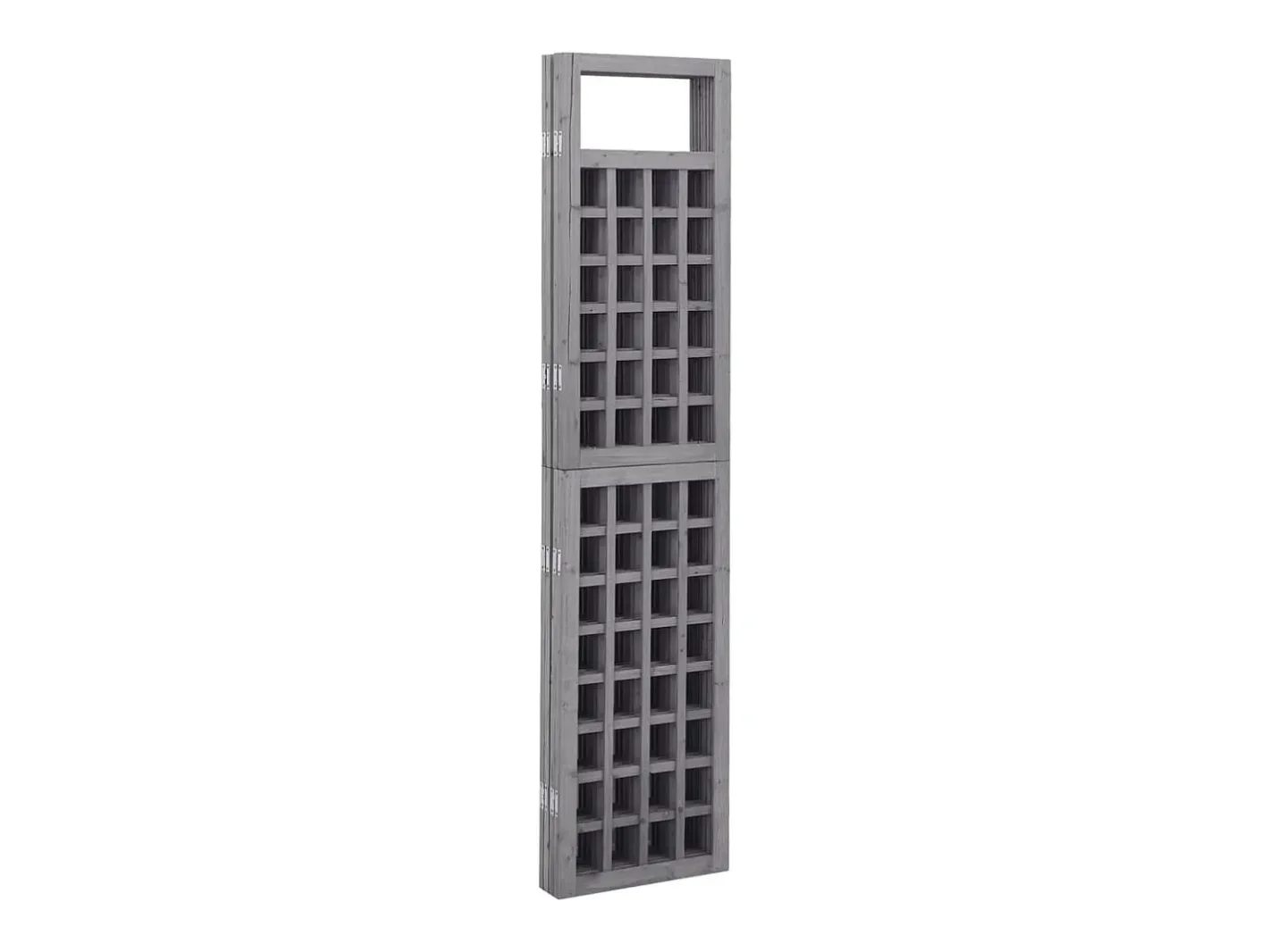 Discount Biombo/Enrejado de 3 paneles madera de abeto 121x180 cm ES698751 Gris
