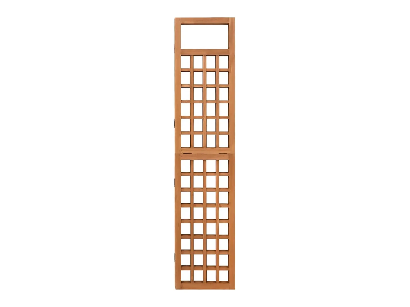 Biombo/Enrejado de 3 paneles madera maciza abeto 121x180,5 cm ES748981 Marru00f3n Discount