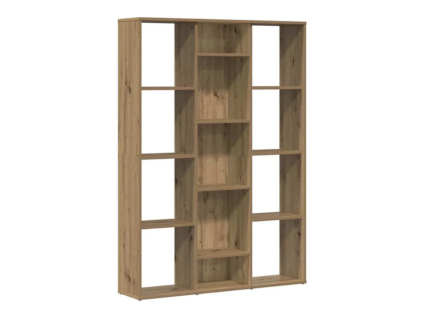 Biombo-Biombo/librería hecho a mano roble 100x24x140 cm Marru00f3n