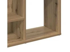 Biombo-Biombo/librería hecho a mano roble 100x24x140 cm Marru00f3n