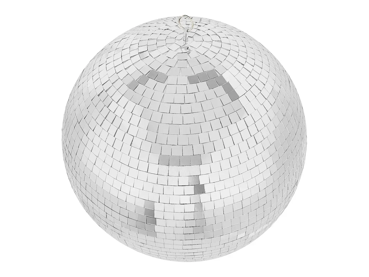 Lámpara Suspendida-Bola de Espejo Disco SucceBuy de 30 cm con Anillo de Suspensión para Fiestas, Decoración Ideal para DJ Club, Bodas, Cumpleaños, Navidad Plateado