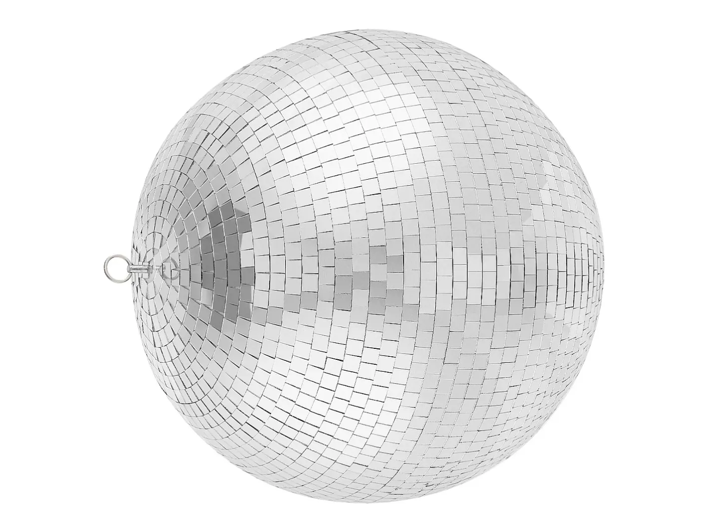 Lámpara Suspendida-Bola de Espejo Disco SucceBuy de 30 cm con Anillo de Suspensión para Fiestas, Decoración Ideal para DJ Club, Bodas, Cumpleaños, Navidad Plateado