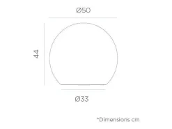 Newgarden Bola de luz de exterior Buly 50 cm Alimentación Blanco Outlet