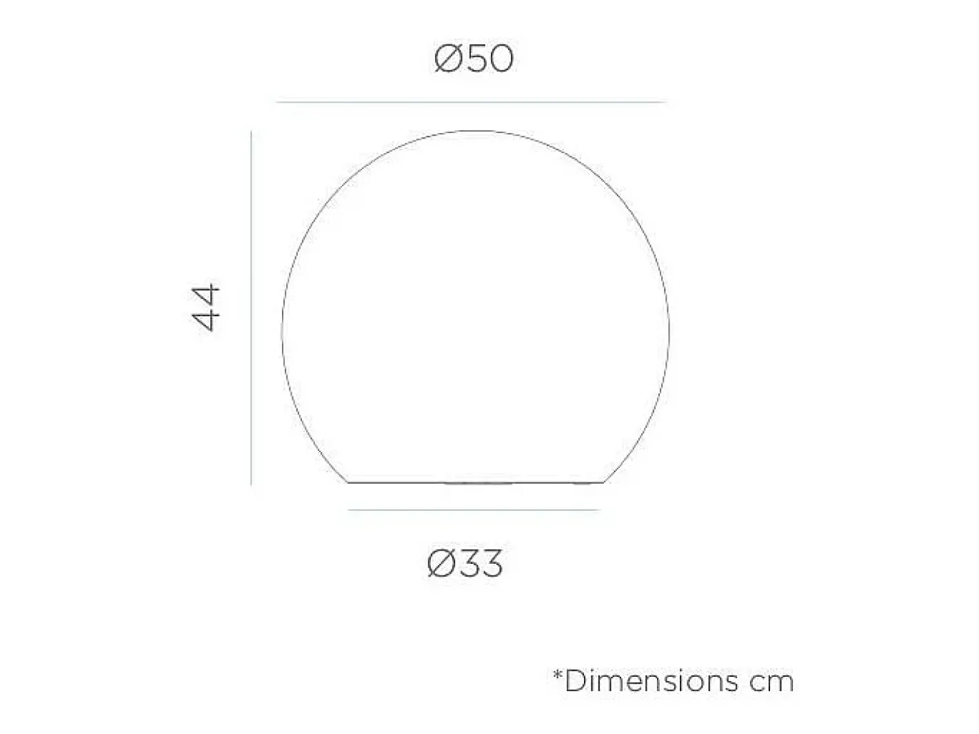 Newgarden Bola de luz de exterior Buly 50 cm Alimentación Blanco Outlet