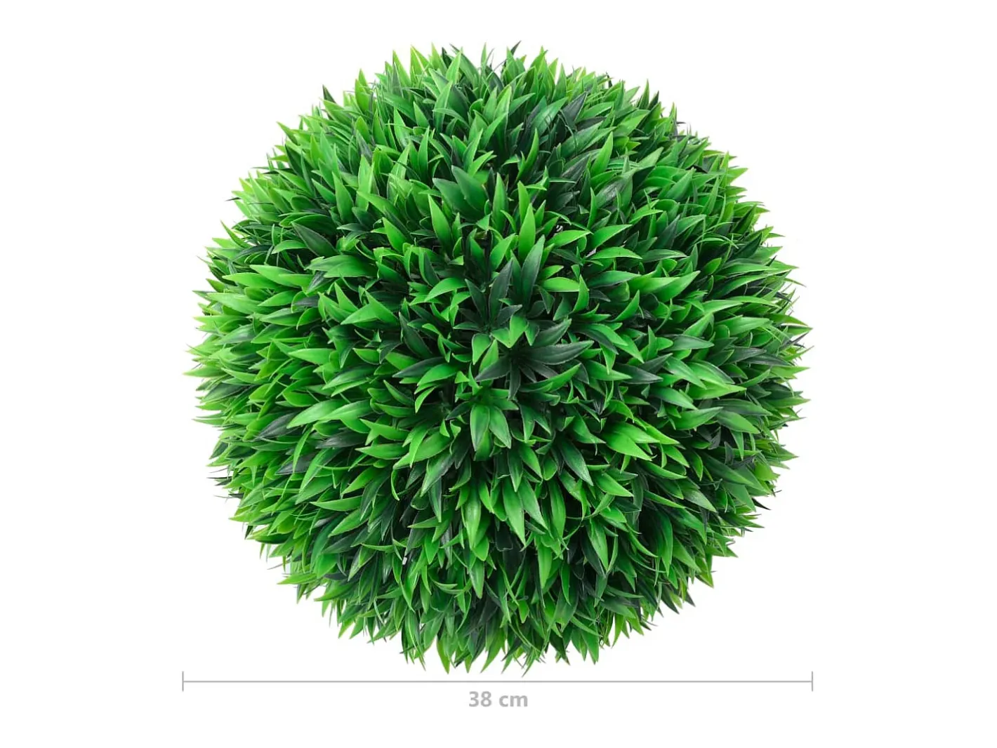 Bolas de boj artificial 2 unidades 38 cm ES950661 Verde Outlet