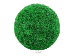 New Bolas de boj artificial 2 unidades 35 cm ES981857 Verde