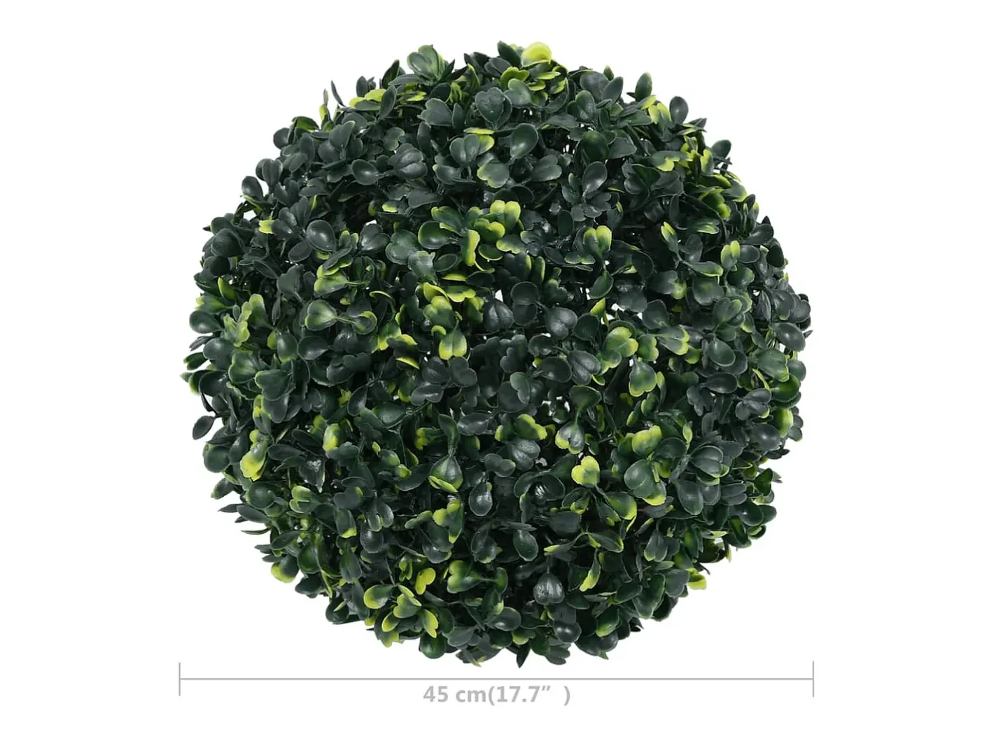 Bolas de boj artificial 2 unidades 45 cm ES225209 Verde Discount
