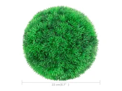 Bolas de boj artificiales 2 piezas 22 cm Verde Outlet