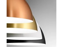 Lámpara Suspendida-Bonella - Lámpara colgante latón 1XE27 max 1X60W IP20 - Lámpara de techo con diseño moderno en aluminio - Casquillo E27 Dorado