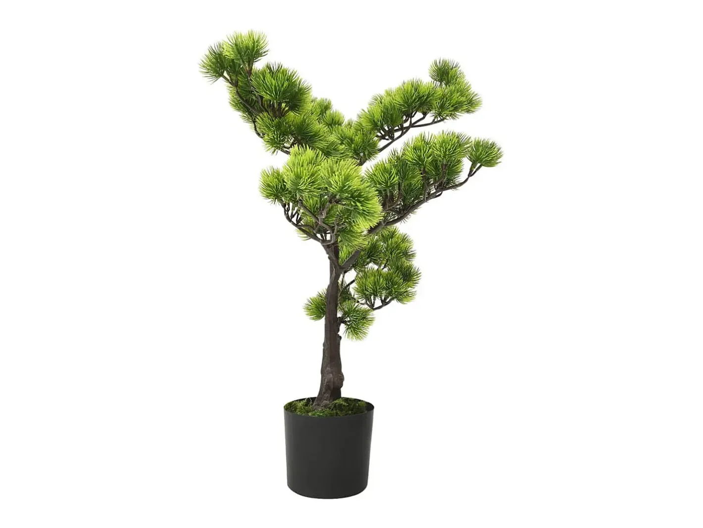 Bonsái pinus artificial con macetero 60 cm ES937735 Verde