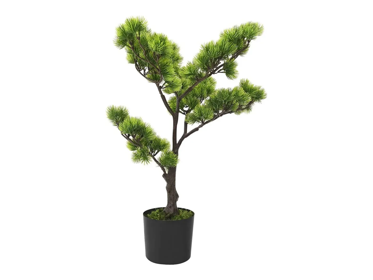 Bonsái pinus artificial con macetero 60 cm ES937735 Verde