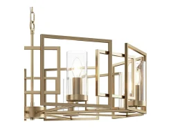 Hot Maytoni Bowi Lámpara Colgante de Techo Cilíndrica Oro, 8 Luces, E14 Dorado