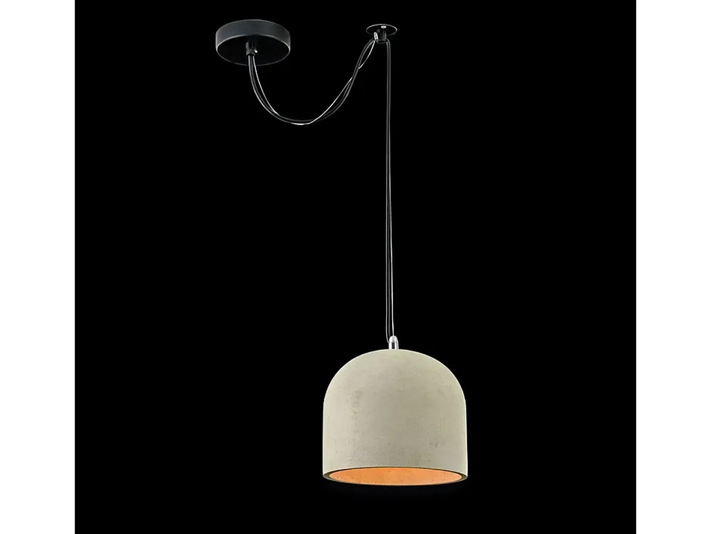 Maytoni Broni Lámpara Colgante de Techo Dome Negra, 1 Luz, E27 Negro Discount