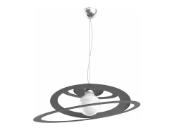 Online Bungee Sospensione D.50 Cm. 1 Luce Grigio Antracite Gris