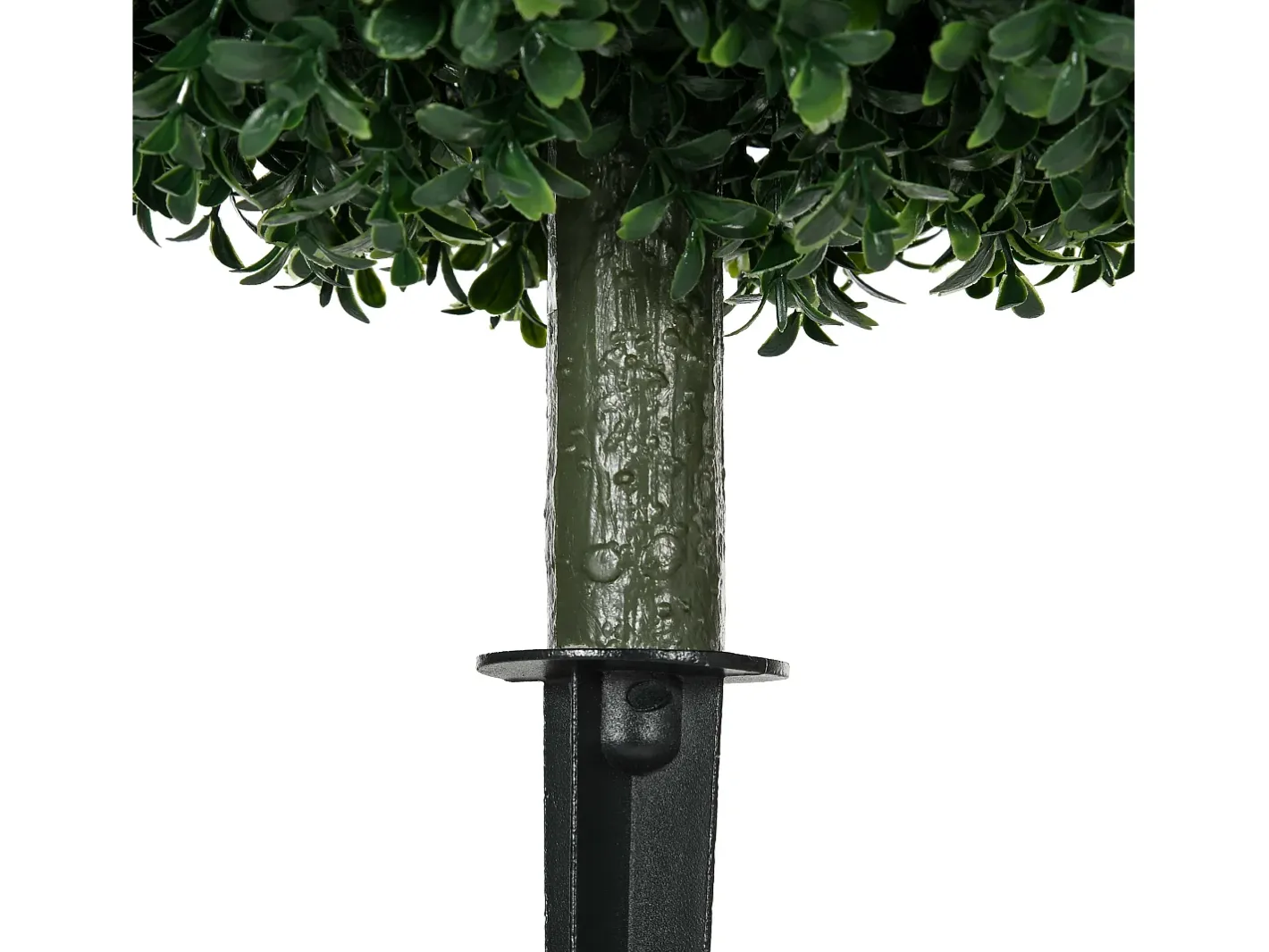 Outlet Buxus artificial con tallo, protección UV, plástico, (40x40x70 cm) Verde