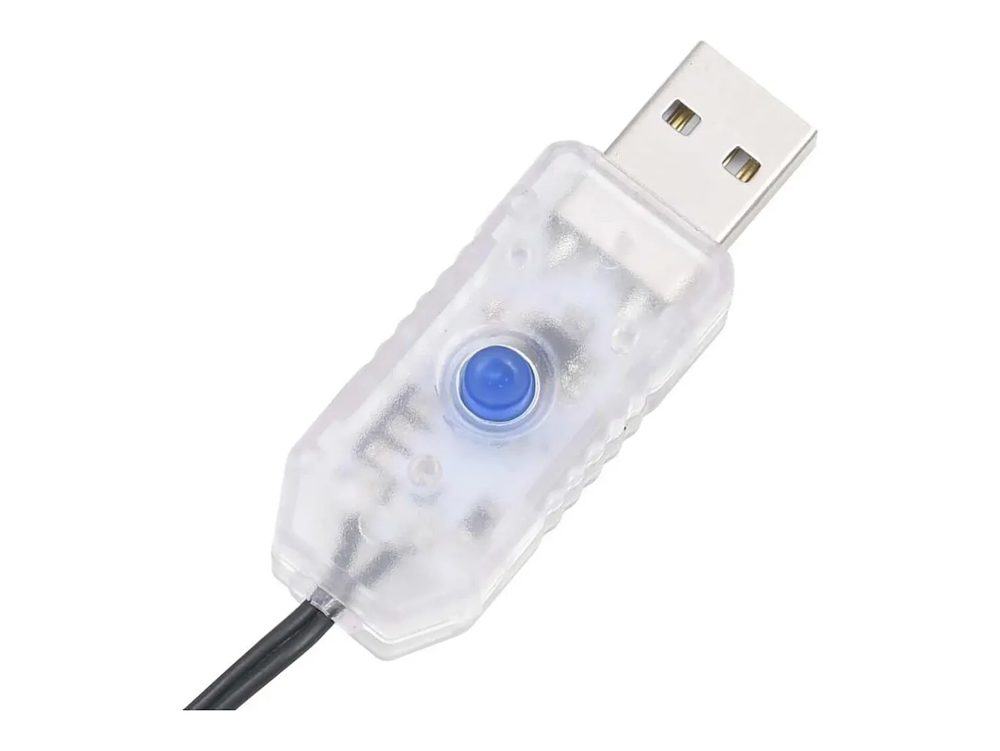 vidaxl Guirnalda Luminosa-Cadena de luces 400 LEDs 40 m 8 efectos de luz blanco cálido