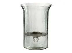 Discount J-Line Candelabro de vidrio de 19x19x27 cm. Transparente