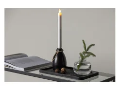 ebuy24 Candelabro Ulricehamn con luz LED negra. Negro Sale
