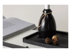 ebuy24 Candelabro Ulricehamn con luz LED negra. Negro Sale