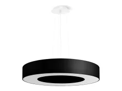 Sollux Lighting Candelabros Astrona slim minimalista de tela/PVC/acero - 5 fuentes luminosas 4000K - L.50 x A.102 cm - Negro Sale
