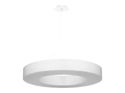 Online Sollux Lighting Candelabros Astrona slim minimalista de tela/PVC/acero - 6 fuentes luminosas 4000K - L.70 x A.102 cm - Blanco