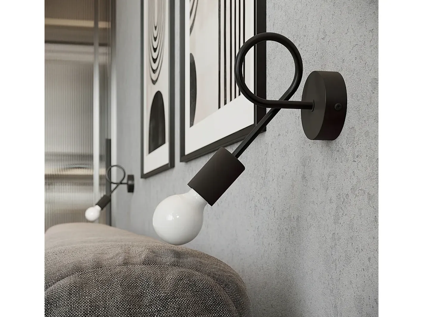 Sollux Lighting Lámpara Suspendida-Candelabros Levar Industrial De Acero - 4 Fuentes Luminosas - L.75 X A.32 Cm - Negro