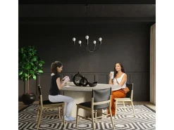 Sollux Lighting Candelabros Minimo moderno de acero - 5 fuentes luminosas 3000K - L.45 x A.100 cm - Negro Online