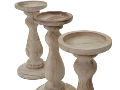 Online MCW Candelero H361 (juego de 3), marrón natural Color natural claro