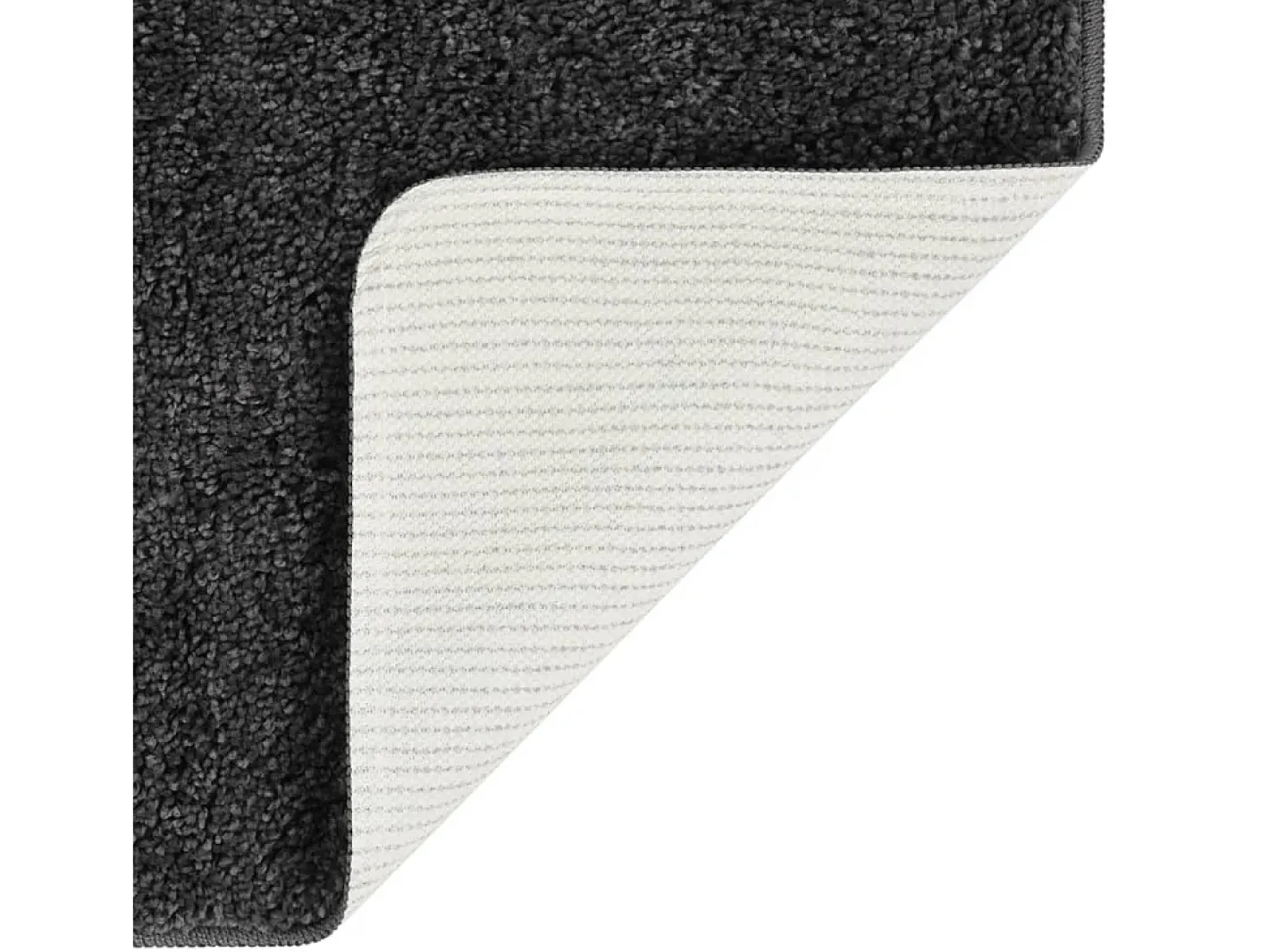Garden Furniture Alfombra De Salón-Charleroi Alfombra peluda antideslizante oscuro 160x230 cm Gris