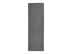 Online Garden Furniture Christiaan Alfombra de exterior de tejido plano 80x250 cm Gris