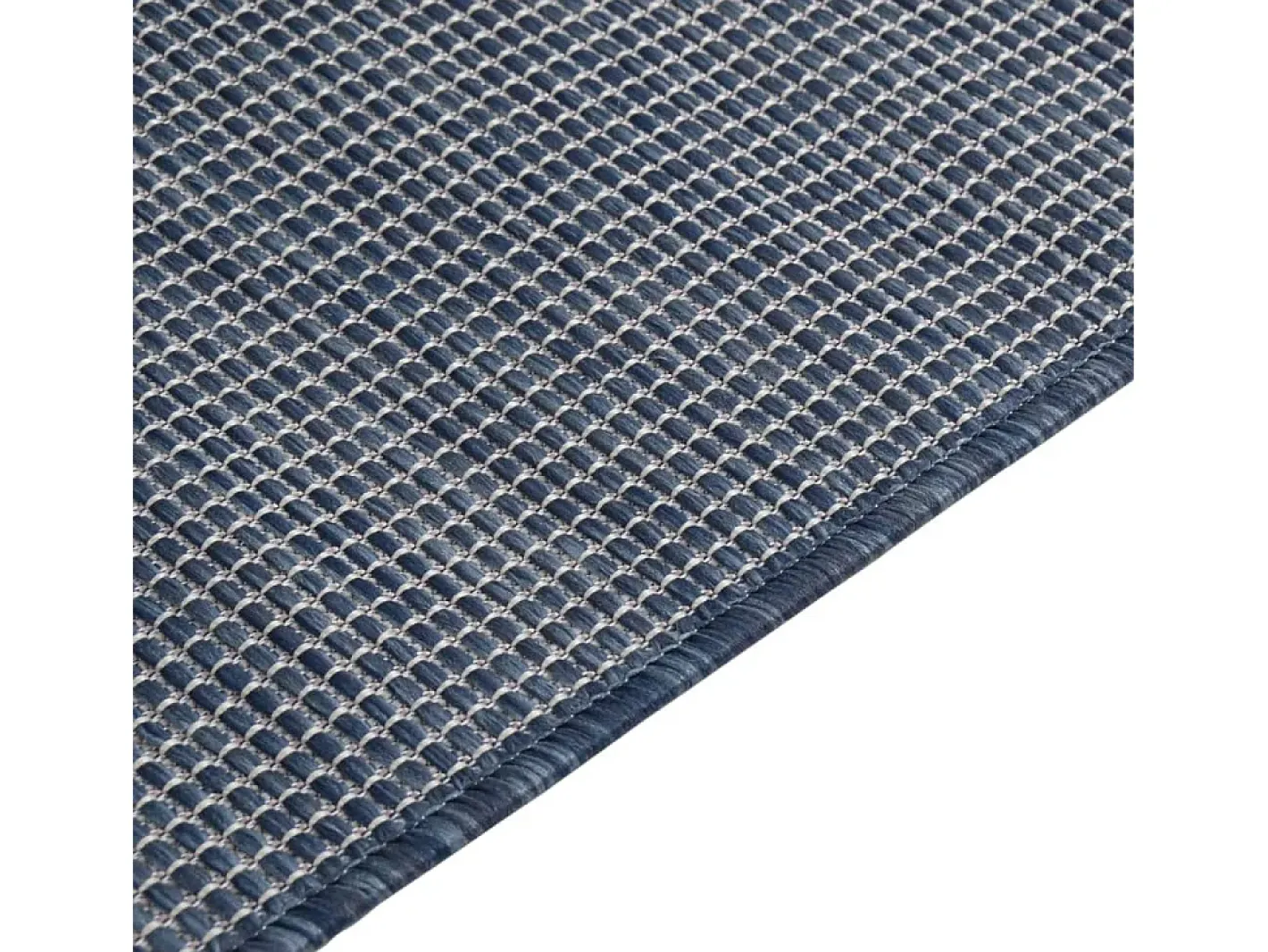 Garden Furniture Alfombra De Exterior-Christiaan Alfombra de exterior de tejido plano 80x250 cm Azul