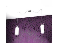 Cilinder Sospensione 2 Luci Spostabili Blanco