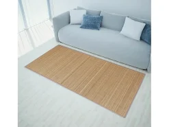 Garden Furniture Claire-Emmanuelle-Rose Alfombra de bambú color natural 160x230 cm Marru00f3n Online