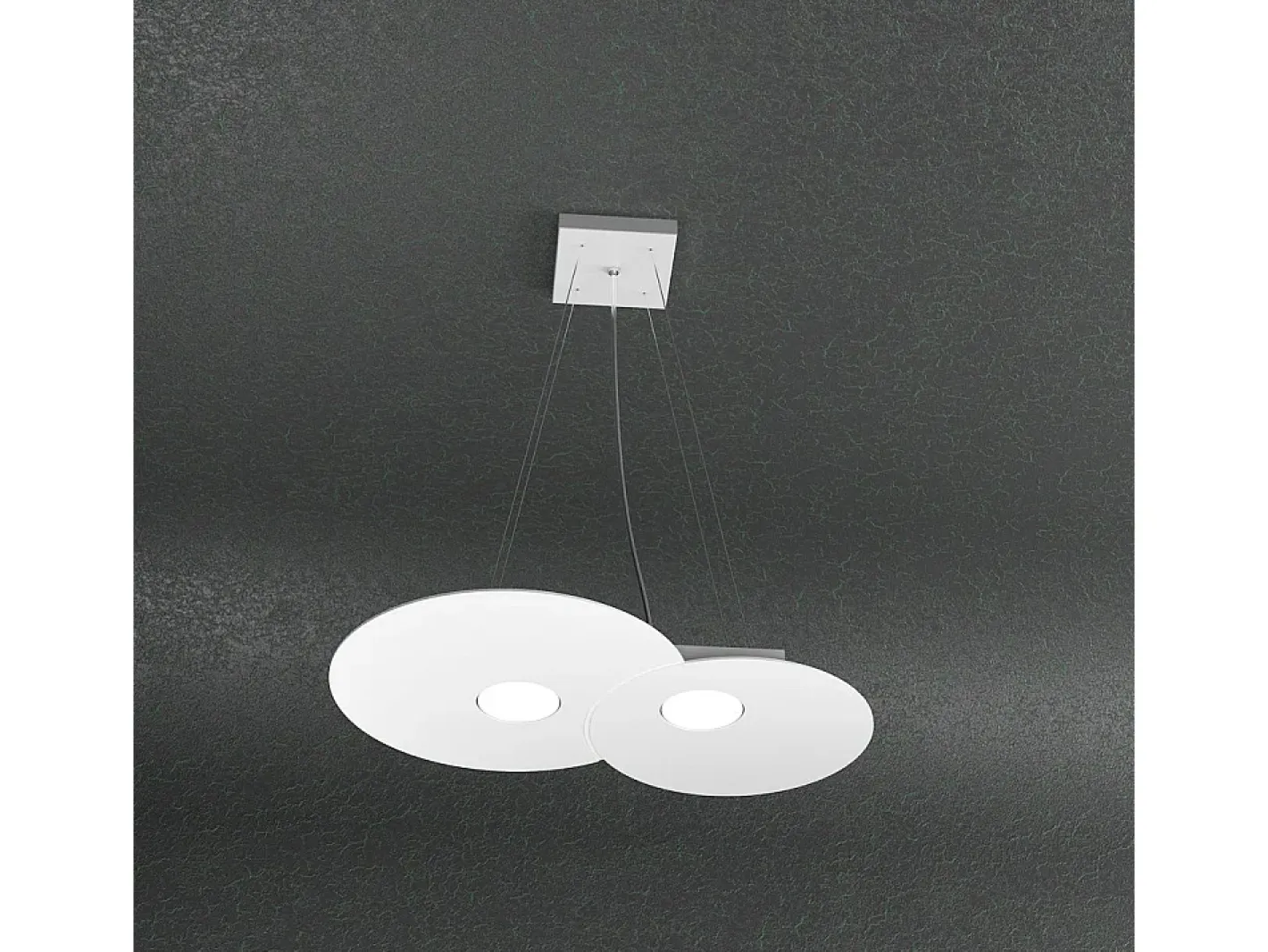 Outlet Cloud Sospensione 2 Luci Bianco Blanco