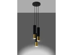 Sollux Lighting Cluster Drop Nero, Oro GU10 Cluster Drop , Dorado GU10 Negro Best