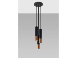 Hot Sollux Lighting Cluster Drop Nero, Rame GU10 Cluster Drop , Cobre GU10 Negro