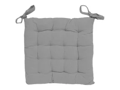 Soleil d'ocre Ropa De Casa-Cojin de silla acolchada de algodón 40x40x5 cm PANAMA , por Gris