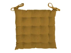 Discount Soleil d'ocre Cojin de silla acolchado TERCIOPELO ocre Naranja