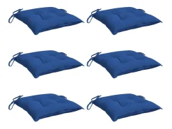 Ropa De Casa-Cojines de palets de jardín 6 uds tela Oxford 50x50x7 cm ES617054 Azul