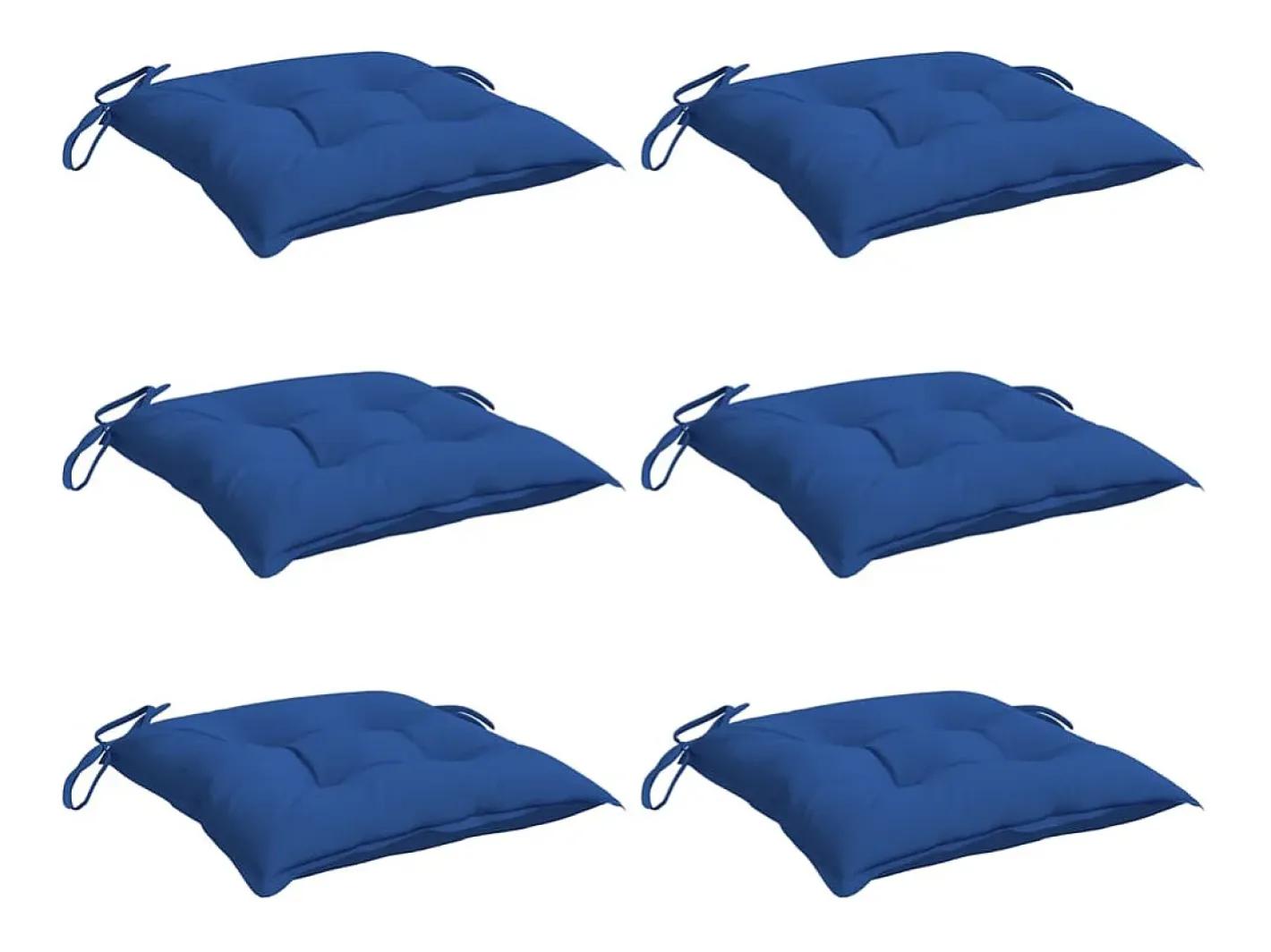 Ropa De Casa-Cojines de palets de jardín 6 uds tela Oxford 50x50x7 cm ES617054 Azul