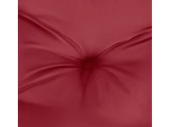 Clicnbuy Cojines de palets de jardín 2 unidades Oxford tinto 50x50x7 cm Rojo